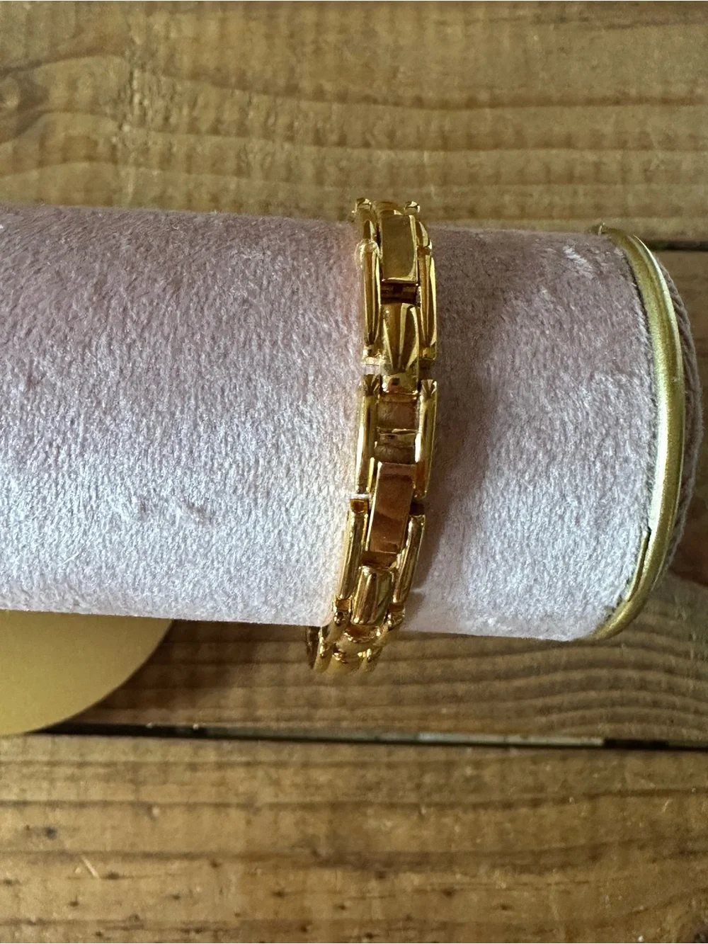 Gold Tone Women's Crystal Accent Bangle Watch